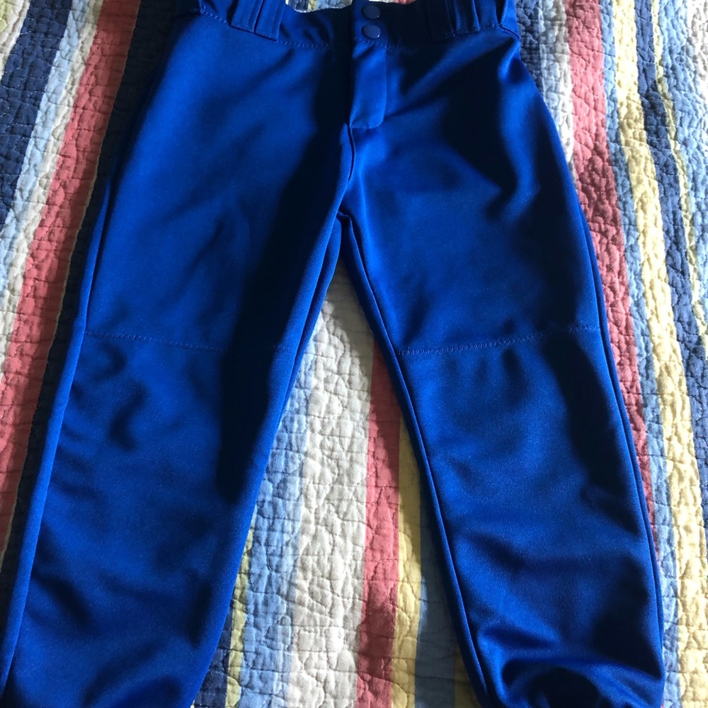 Girls royal blue softball pants NWOT